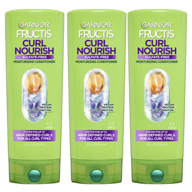 Garnier Fructis front packaging showing product and 3-count value