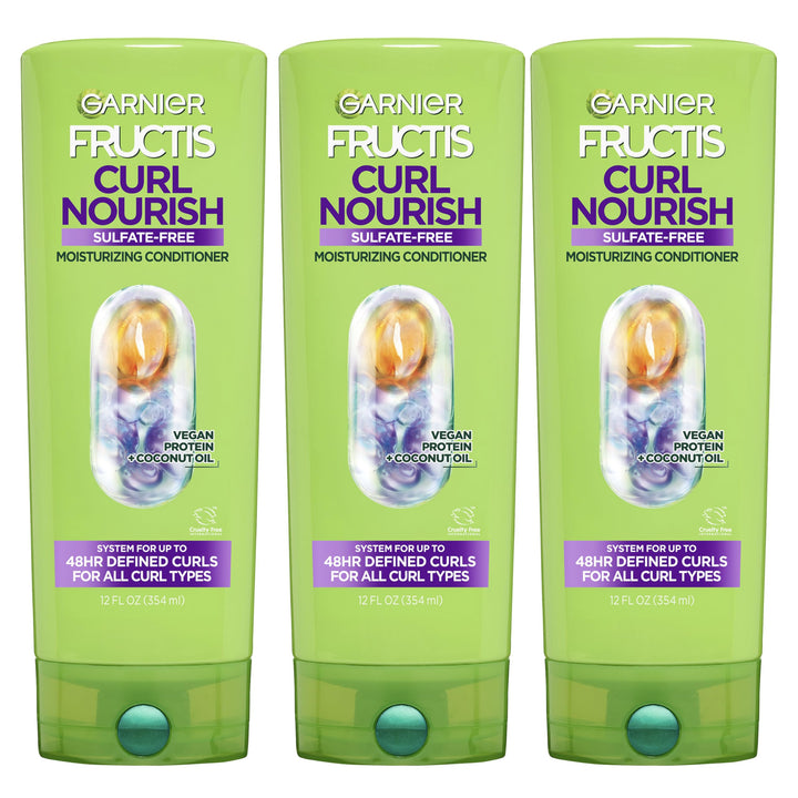 Garnier Fructis front packaging showing product and 3-count value