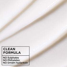 Garnier Fructis recycled-bottle label highlighting eco-conscious packaging benefit
