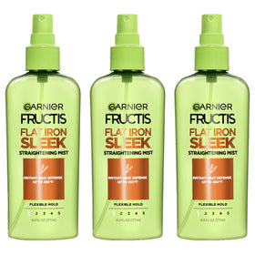 garnier-fructis front packaging showing bottle and label, clear benefit shine