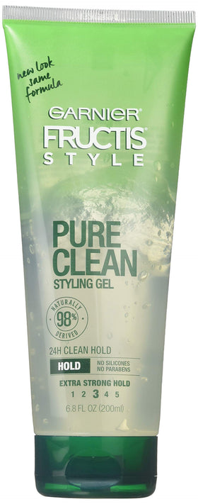 Garnier Fructis front packaging showing jar and label with strong-hold benefit
