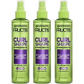 Garnier Fructis front packaging showing product and benefits for defined curls