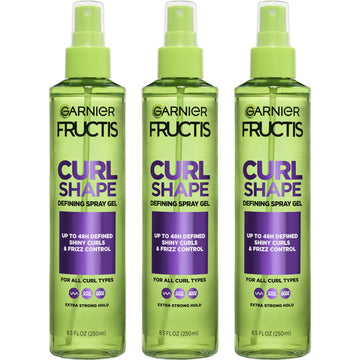 Garnier Fructis front packaging showing product and benefits for defined curls