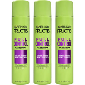 Garnier Fructis front packaging showing product and size for quick identification and strong hold
