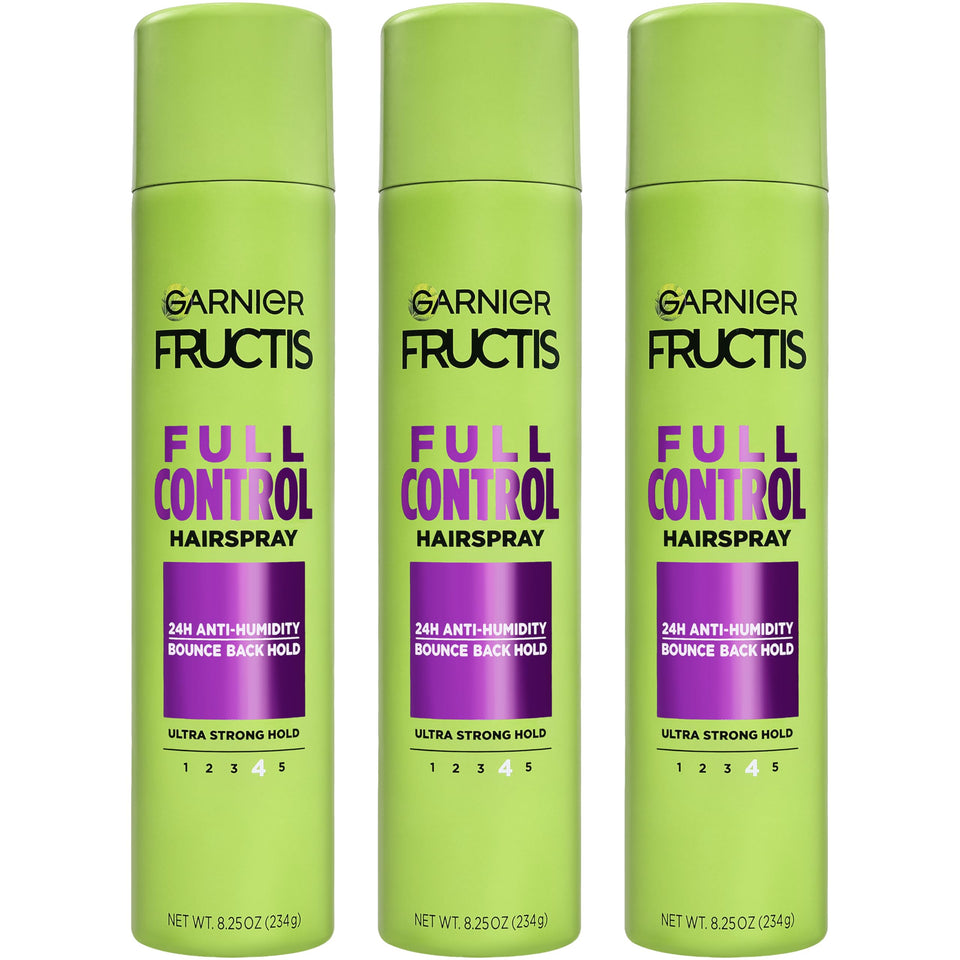 Garnier Fructis front packaging showing product and size for quick identification and strong hold