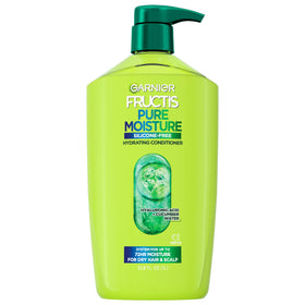 Garnier Fructis front packaging showing bottle and hydration claim