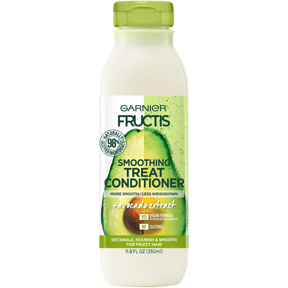 Garnier Fructis front packaging showing product name and benefits