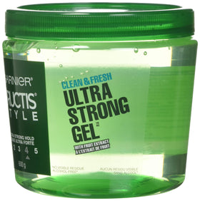 Garnier Fructis gel texture close-up highlighting clear non-sticky finish