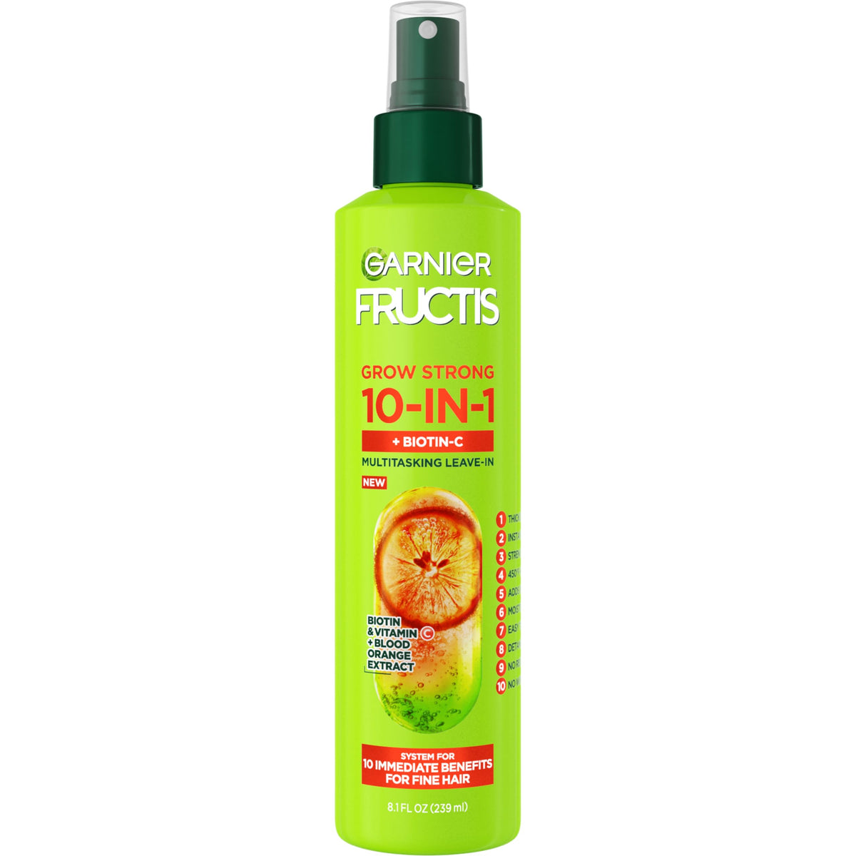 Garnier Fructis front packaging showing bottle and product name for easy identification