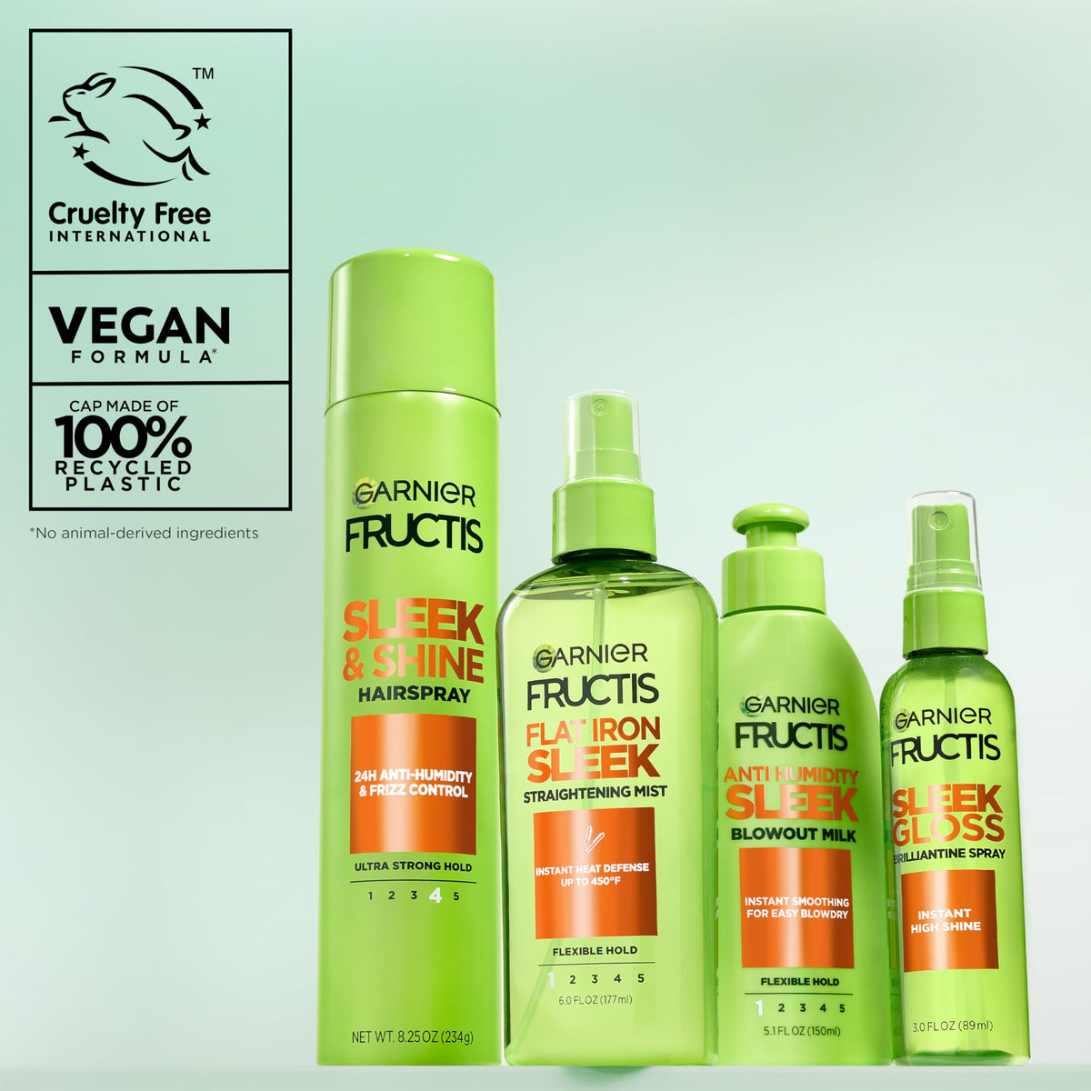 Garnier Fructis bamboo extract imagery emphasizing natural smoothing benefit