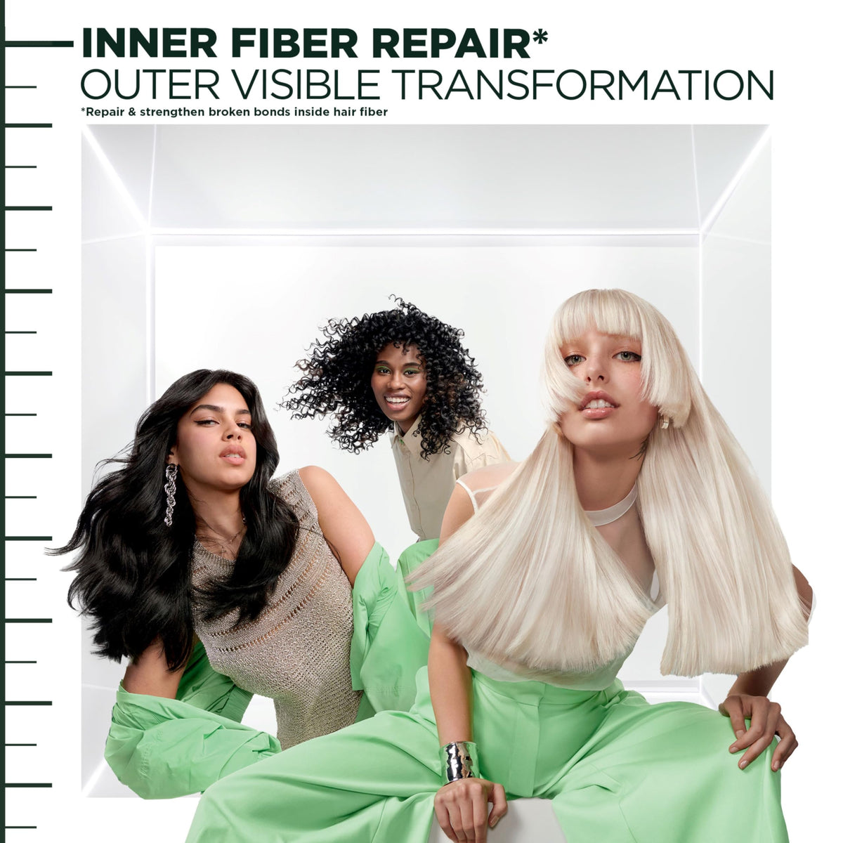 Garnier Fructis on bathroom shelf styled for everyday cruelty-free hair care