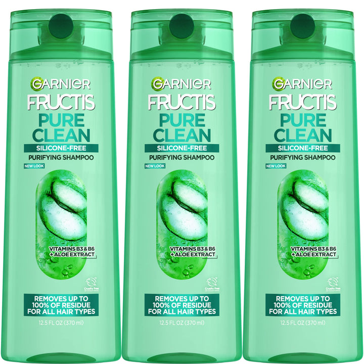 Garnier Fructis bottle front packaging showing label and size benefit