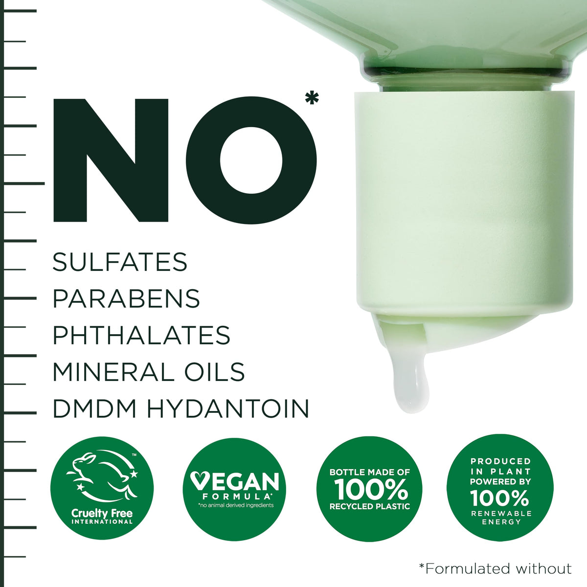 Garnier Fructis held in hand to show 10.1 fl oz size and portability