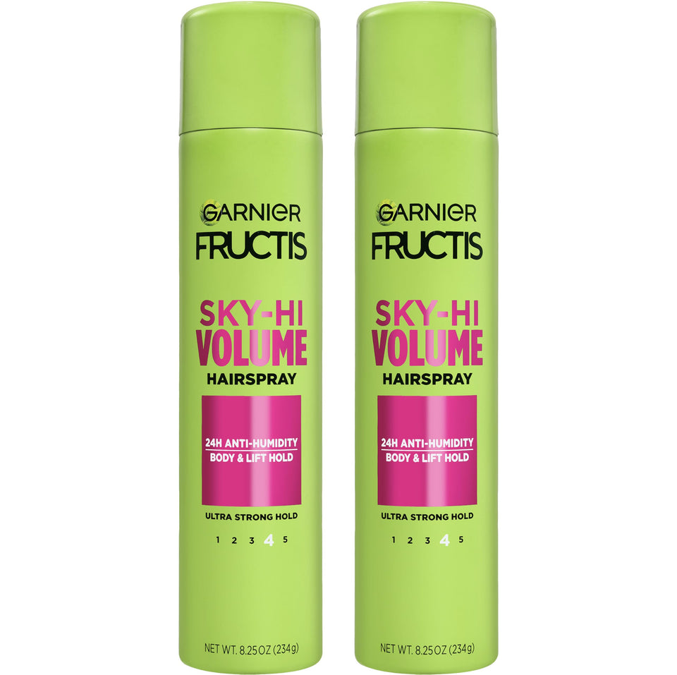 Garnier Fructis front packaging showing product and volume benefit