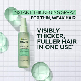 Garnier Fructis nozzle close-up highlighting even mist application benefit