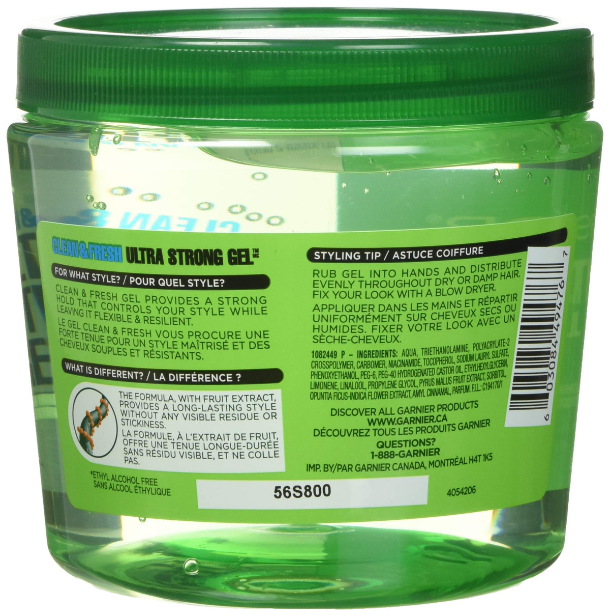 Garnier Fructis used on hair showing strong hold and natural look