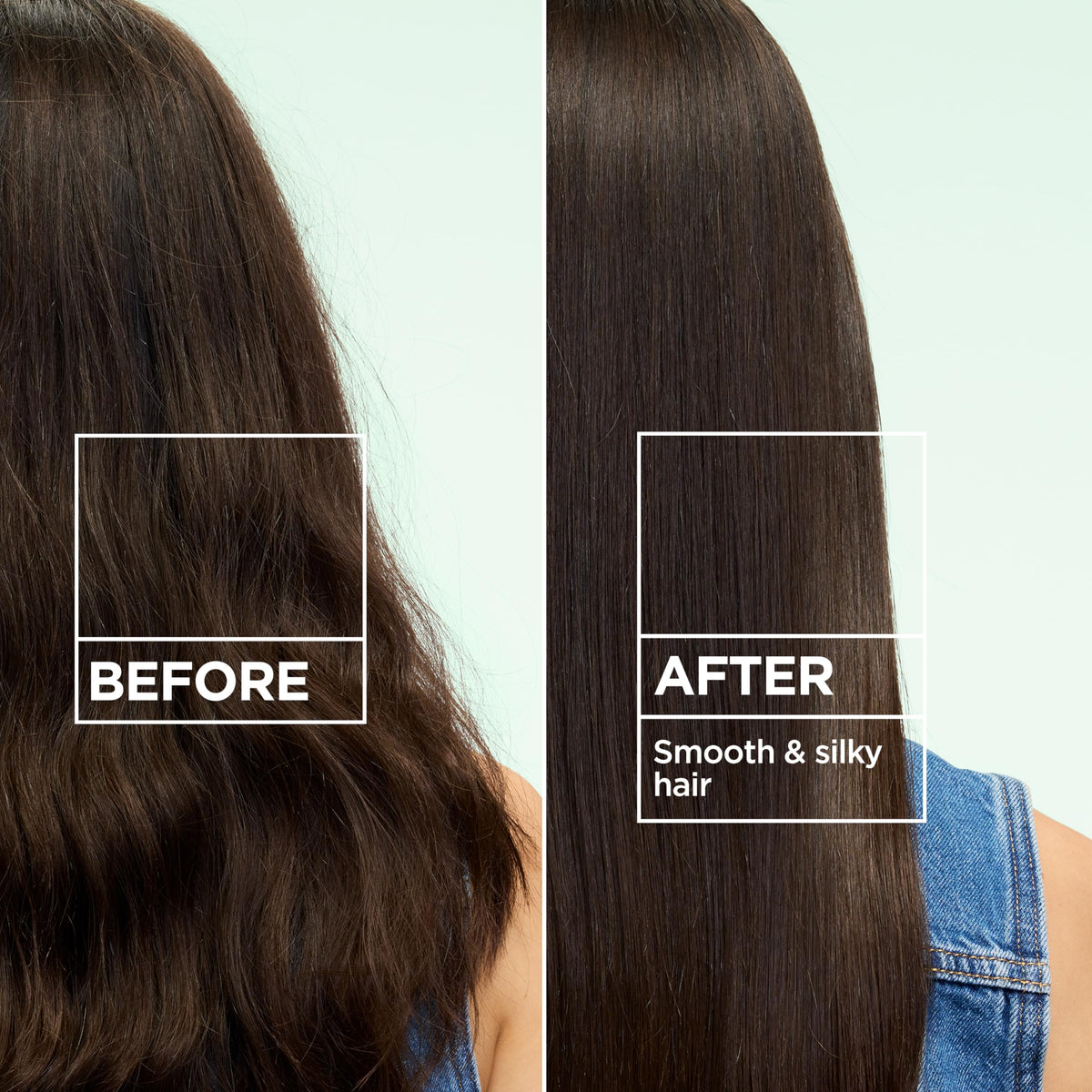 Garnier Fructis texture milk drop highlighting lightweight smoothing formula