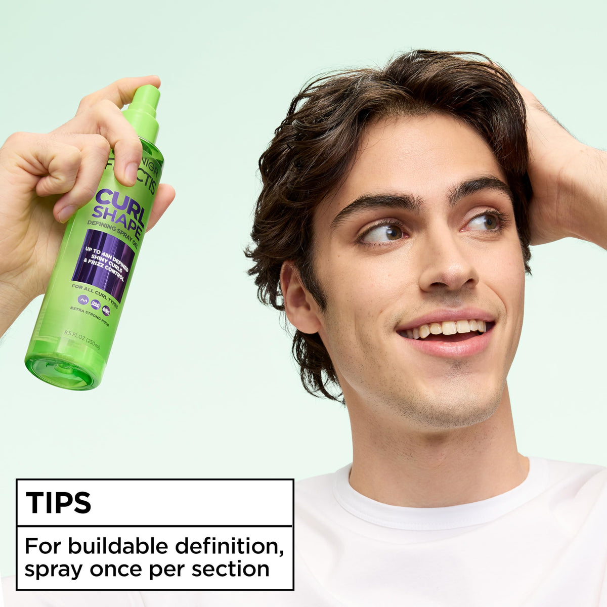 Garnier Fructis three-pack stacked displaying value pack for regular use