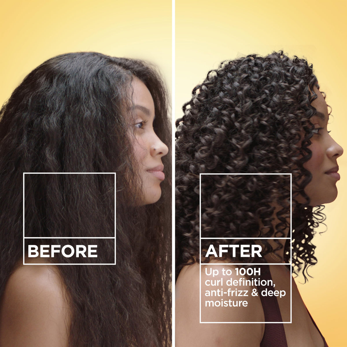 Garnier close-up of gel texture highlighting smooth, non-sticky consistency for styling