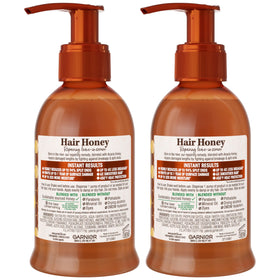 Garnier serum staged in bathroom, depicts everyday use and styling routine