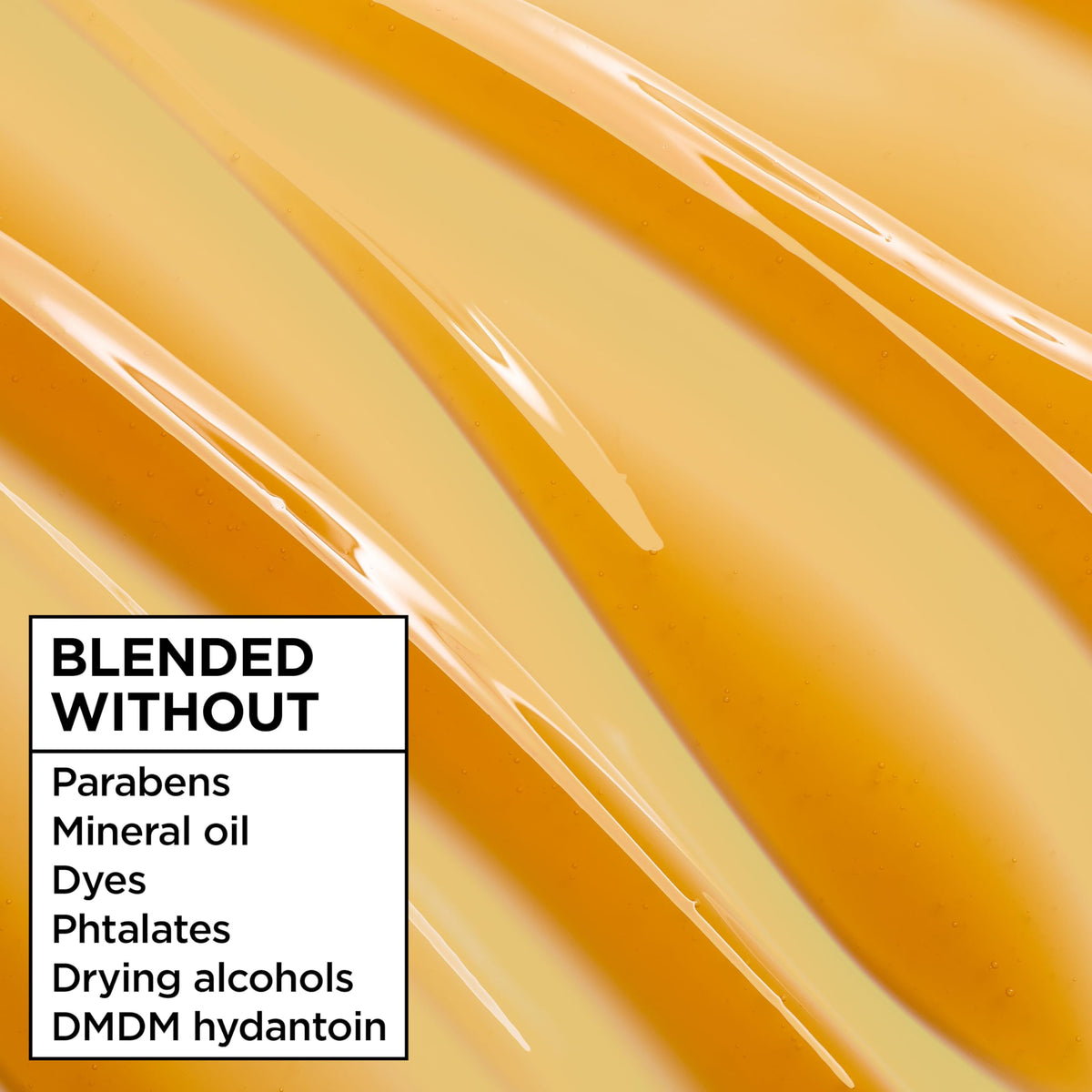 Recycled plastic bottle label with Garnier logo, emphasizes sustainable packaging