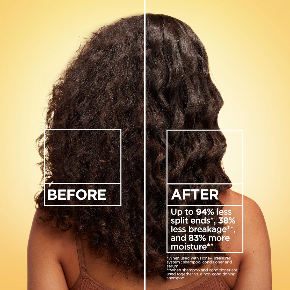 Garnier back label ingredients and usage instructions visible clearly