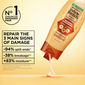 Garnier pump and cap detail highlighting easy dispensing benefit