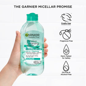 Garnier lifestyle bathroom scene illustrating daily routine benefit