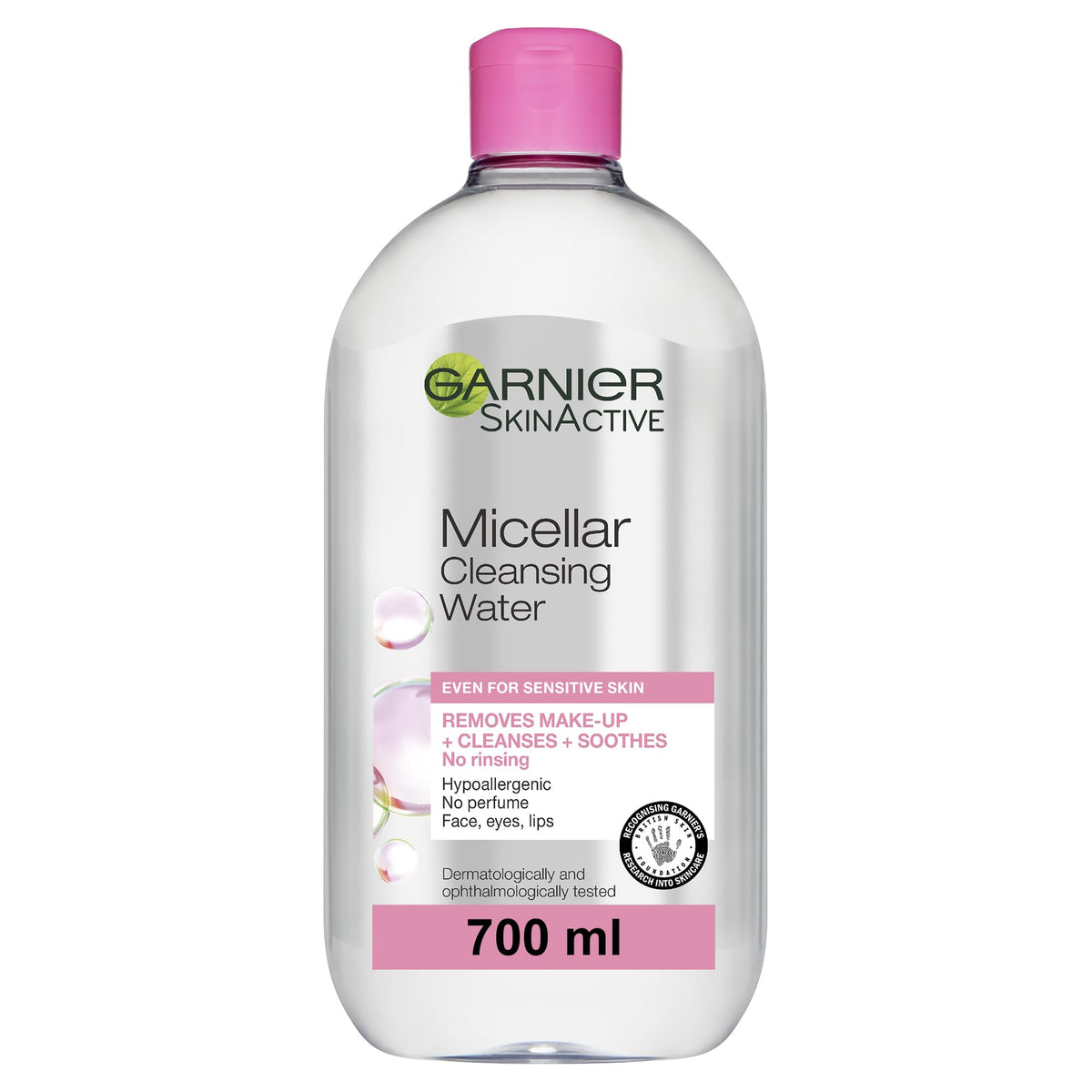 Garnier front bottle showing label and size for easy identification and benefit