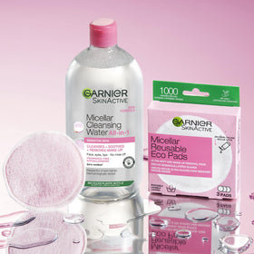 Garnier size comparison beside everyday items showing value and long-lasting supply