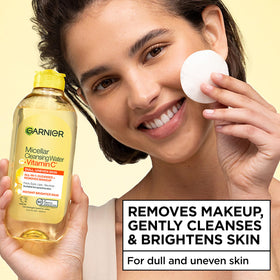 Garnier back label with ingredient list and usage instructions benefit