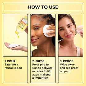 Garnier bottle in hand demonstrating 13.5 fl oz scale and portability