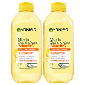 Garnier front packaging showing brightening micellar water benefits