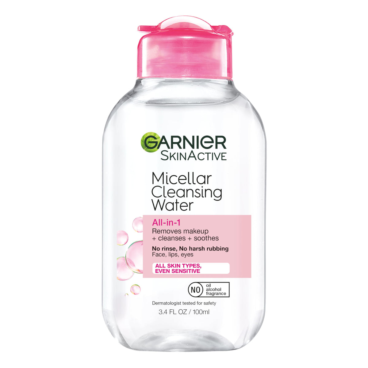 Garnier micellar texture on cotton pad showing gentle cleansing benefit
