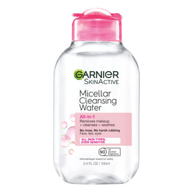 Garnier micellar texture on cotton pad showing gentle cleansing benefit