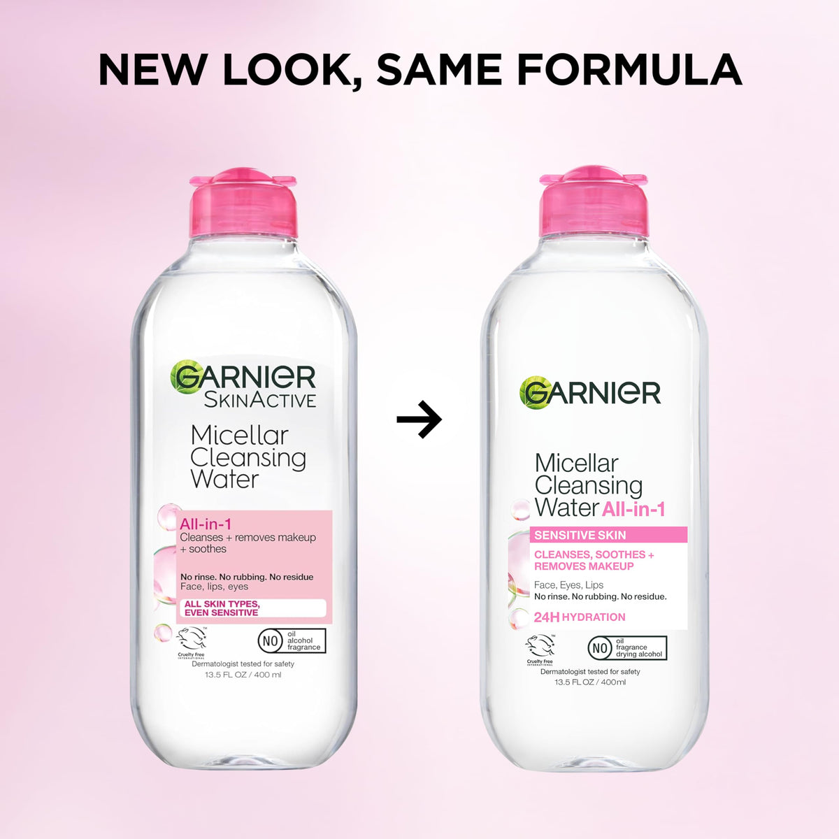 Garnier micellar water on bathroom counter in lifestyle setting for convenience
