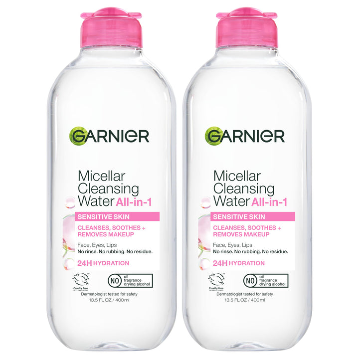 Garnier front label showing product name and size, clear and informative