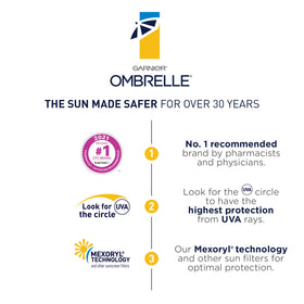 Garnier Ombrelle dispensing from bottle to show easy, mess-free application