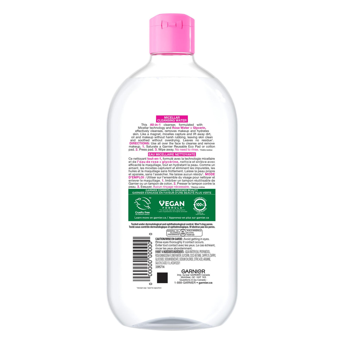Garnier ophthalmologist dermatologist badge detail signaling tested safety