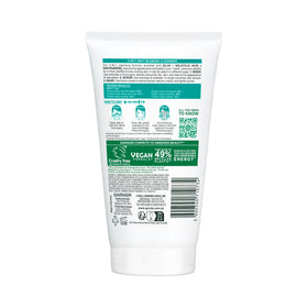 Garnier close-up of creamy gel texture with pumice particles for gentle exfoliation