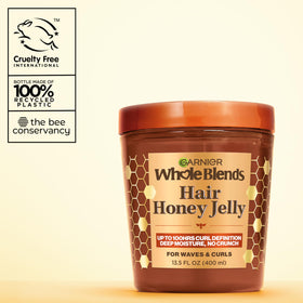 Garnier recycled jar graphic highlighting 100% recycled plastic container sustainability