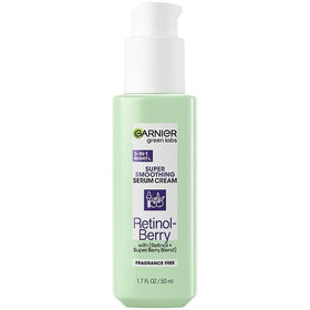 Garnier Green Labs applied at night beside bedside lamp illustrating simple routine