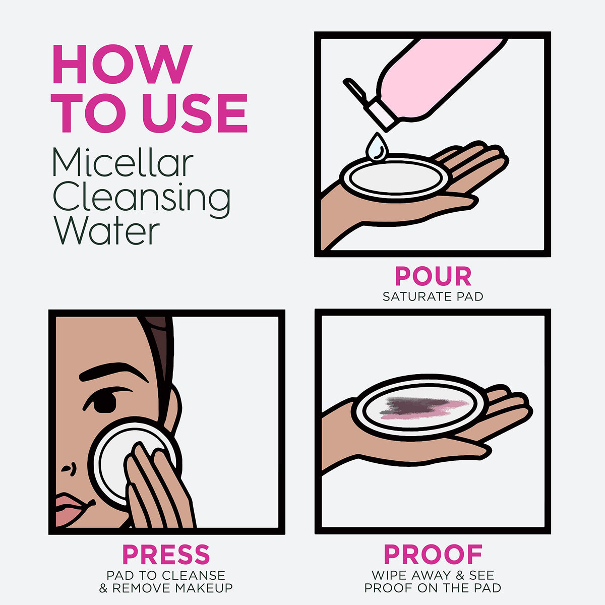 Garnier bottle staged in bathroom for quick no-rinse cleansing