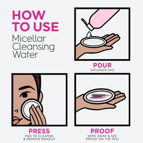 Garnier bottle staged in bathroom for quick no-rinse cleansing