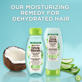 Garnier shampoo pump close-up highlighting easy dispensing
