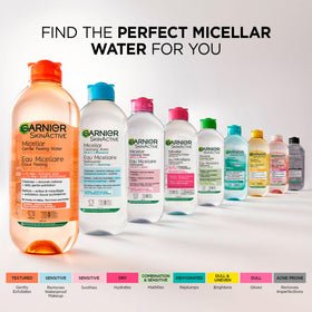 Garnier size comparison with hand illustrating large bottle capacity