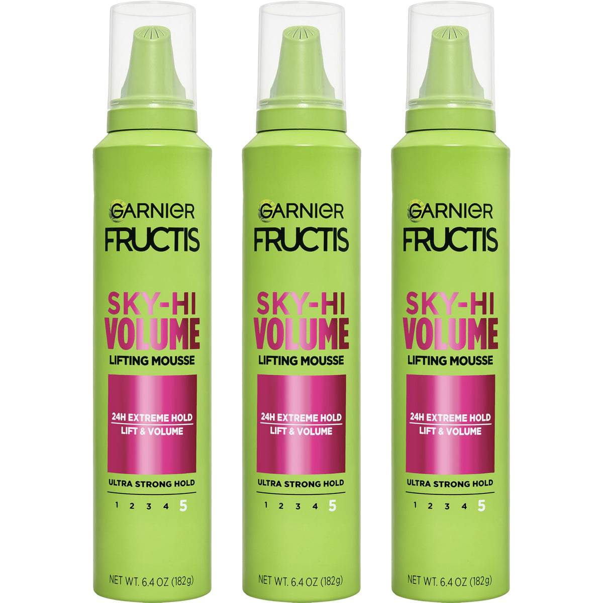 Garnier Fructis front view showing can and branding for easy identification and confidence