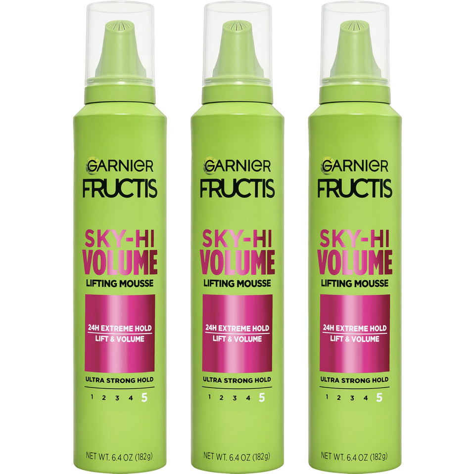 Garnier Fructis front view showing can and branding for easy identification and confidence