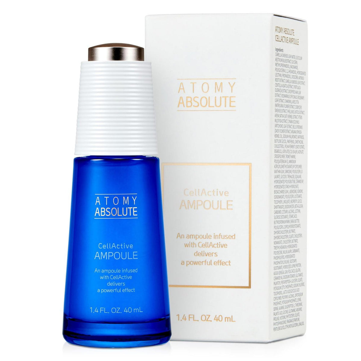 GASHINA STORY ampoule front packaging showing size and label benefit