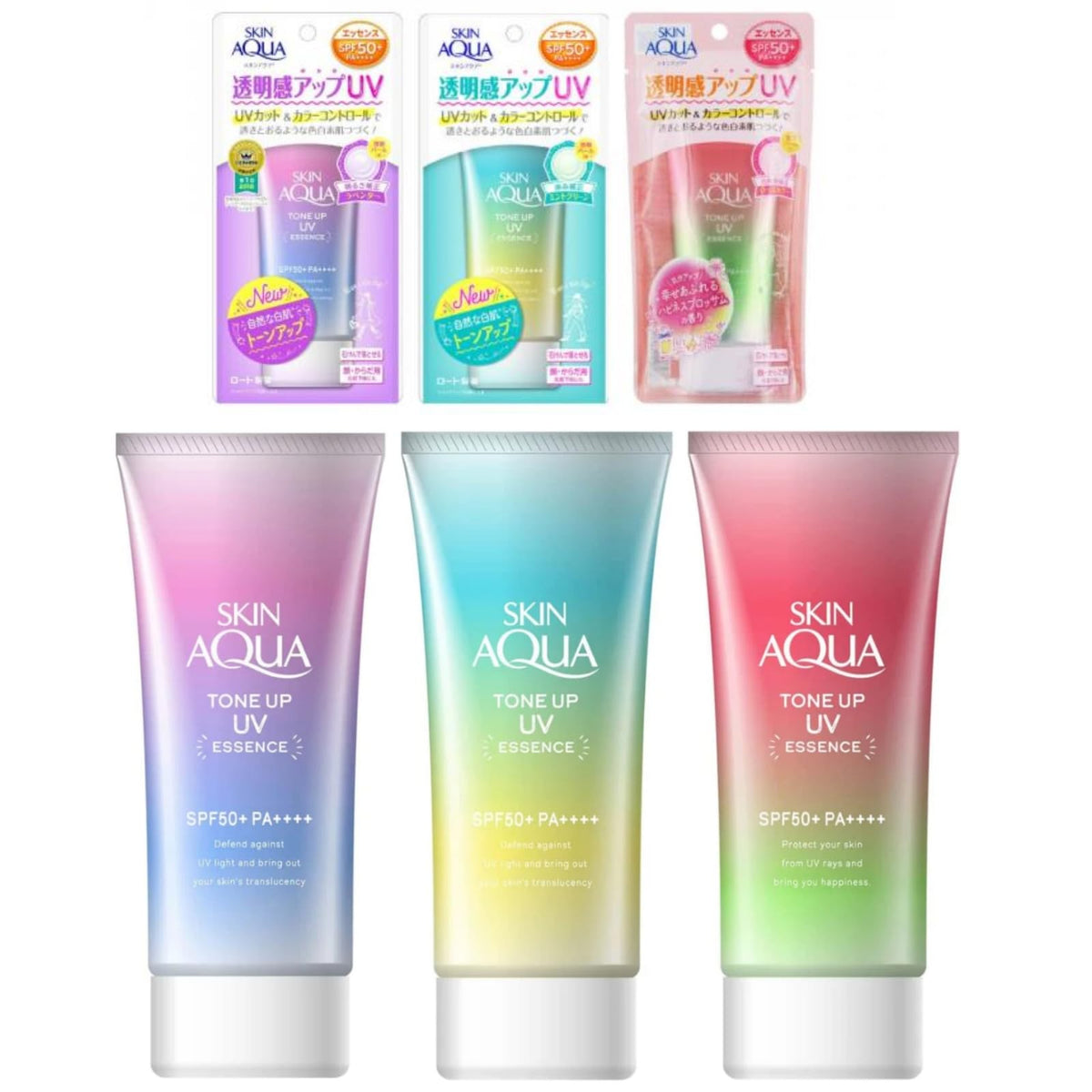 GASHINA STORY Skin Aqua mint green tube inside travel bag portraying convenience